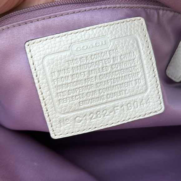 Coach Pebbled Penelope Leather Carryall Handbag Shoulder Bag F19044 Purse - Picture 10 of 12